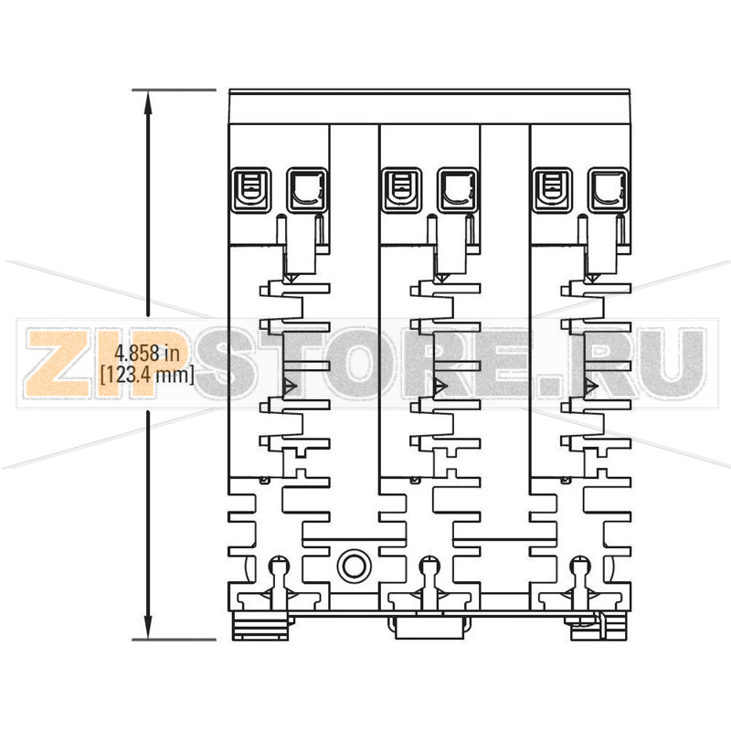 Реле твердотельное 5 А, трехфазное, 600 В/AC, 1 шт Crydom CTRD6025-10 