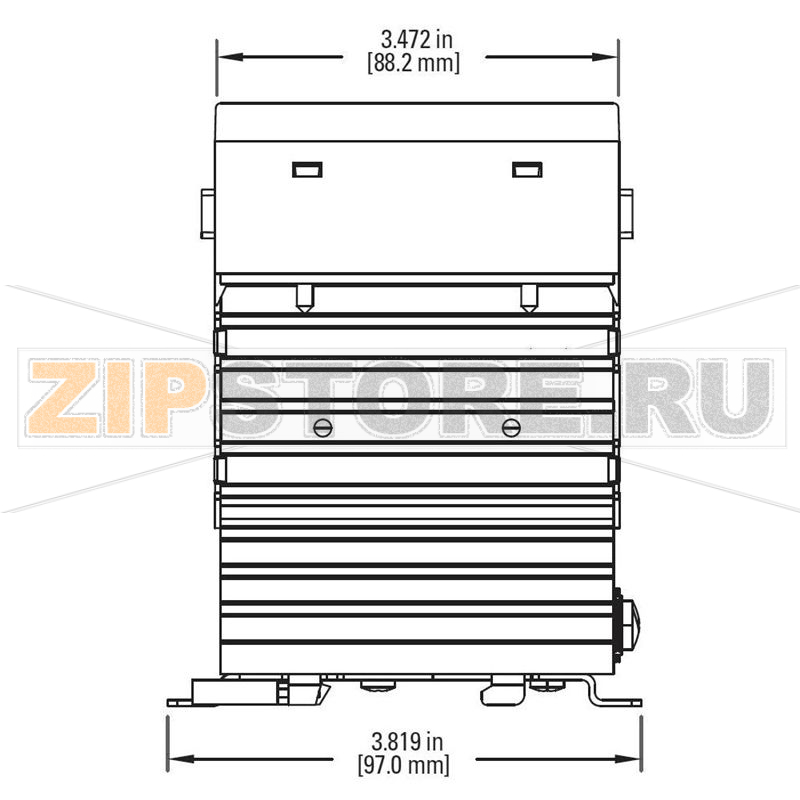 Реле твердотельное 5 А, трехфазное, 600 В/AC, 1 шт Crydom CTRD6025-10 