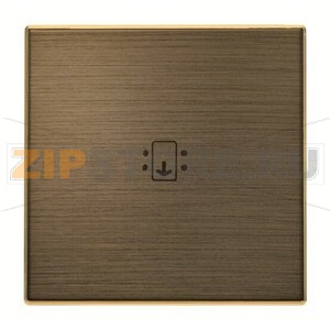 Накладка для карточного выключателя с линзой подсветки и маркировкой, античная латунь ABB 2CLA851400A1201 