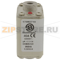 Предохранитель, 125 A, AC 690 В, 200 кА, size 00, 30x48x64 мм, aR, IEC Eaton FUSE 125A 690V 00B