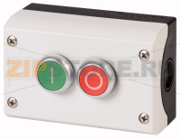 Корпус, нажимные выключатели, без фиксации, 2 разм., 2 замык Eaton M22-I2-M1