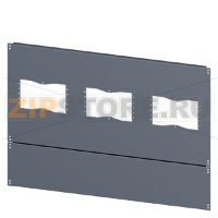 SIVACON, base, with cutouts for flanges, IPXX, T: 800 mm, W: 1000 mm, zinc-plated Siemens 8MF1008-2UB52-0