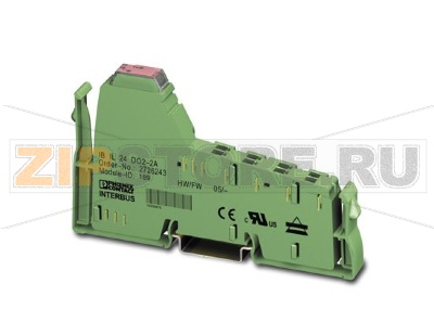 Клеммный модуль цифрового вывода Inline Phoenix Contact IB IL 24 DO 2-2A без принадлежностей, 2 выхода, 24 В постоян. тока, 2 А, 4-проводная схема подключения.Минимальный заказ: 1 шт.Упаковка: 1 шт.