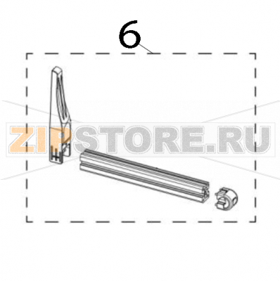 Label supply spindle assembly TSC ML340P Label supply spindle assembly TSC ML340PЗапчасть на деталировке под номером: 6