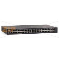 Коммутатор Настраиваемый (Smart) Cisco - 250 series, Layer 2, 48-1GbE, 2-10GbE, 2-SFP+, ROM-256MB, RAM-512MB, SNMP, Web, SG250X-48-K9-EU
