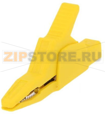 Зажим 30 мм, 34 A, 300 В, тип: крокодил, желтый Hirschmann AK 2 B 2540 GE 