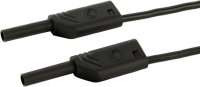 Провод тестовый 0.25 м, 10 A, 1000 В/AC/DC, черный Hirschmann 975694700