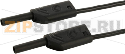 Провод тестовый 0.25 м, 10 A, 1000 В/AC/DC, черный Hirschmann 975694700 