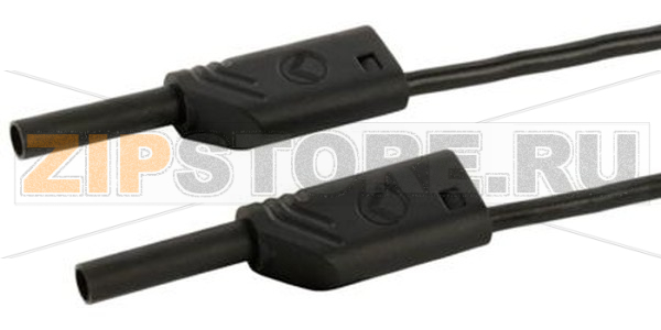 Провод тестовый 0.25 м, 10 A, 1000 В/AC/DC, черный Hirschmann 975694700 