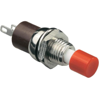 Кнопка 250 В/AC, 1.5 А, 1 x вкл/выкл, без фиксации, 1 шт SCI R13-24B1-05 YE