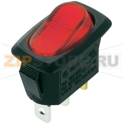 Переключатель клавишный 250 В/AC, 10 А, 1 x выкл/вкл, 1 шт SCI R13-278B-02 