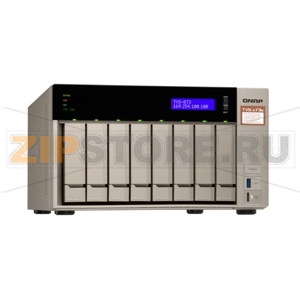 Накопитель сетевой QNAP TVS-873E 
