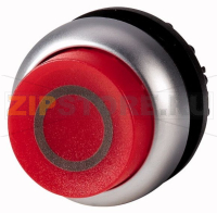Головка кнопки выступающая с фиксацией, с подсветкой, красная Eaton M22-DRLH-R-X0