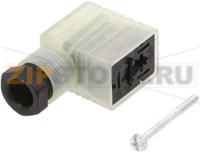 Разъем соленоидный 11 мм, 3 контакта, 1.5 мм² Hirschmann GML 209 NJ LED 24 HH BLACK 