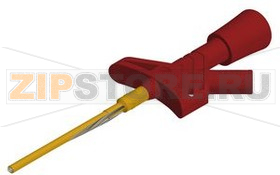 Зажим 100 мм, красный Hirschmann KLEPS 1600 ROT / RED 