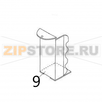 Tag guide (stacker) Sato DR308e Tag guide (stacker) Sato DR308eЗапчасть на деталировке под номером: 9Название запчасти на английском языке: Tag guide (stacker) Sato DR308e.