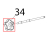 Manopola tir. par. M8, 5 lobi grigia Sirman Palladio 350