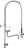 PRE-RINSE UNIT INOX 1140 mm W/TAP