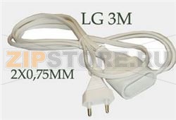 PROLONGATEUR 3M 6A 2X0,75MM 