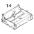 Mechanism lower cover TSC TTP-244 Pro