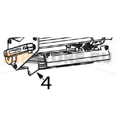 Printhead Bracket LH Zebra 110PAX4 Printhead Bracket LH Zebra 110PAX4Запчасть на деталировке под номером: 4