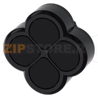 Четырехкнопочный выключатель, 22 мм, кругл., пластмасса, цвет: черный, кнопки, плоск. Siemens 3SU1000-3FB11-0AA0