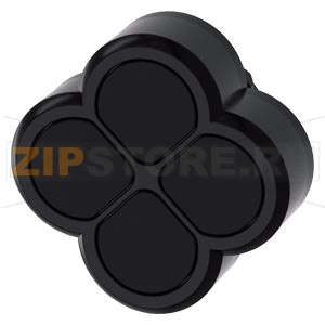 Четырехкнопочный выключатель, 22 мм, кругл., пластмасса, цвет: черный, кнопки, плоск. Siemens 3SU1000-3FB11-0AA0 