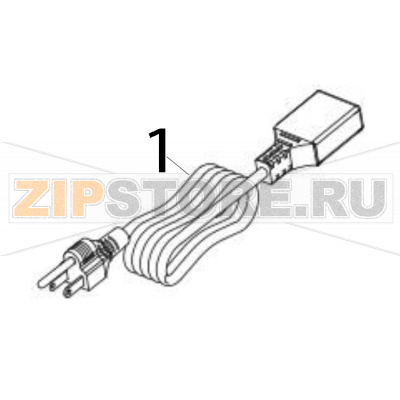 Power cord, JP TSC MX641P Power cord, JP TSC MX641PЗапчасть на деталировке под номером: 1