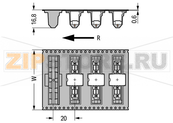 MCS MIDI Classic THR male header; 1.2 x 1.2 mm solder pin; straight; in tape-and-reel packaging; Pin spacing 7.5 mm; 2-pole; black Wago 231-262/001-000/105-604/997-405 Вилки для пайки оплавлением припоя для поверхностного монтажаДоступны в ленте на бобине для автоматической сборкиТакже доступны в оптовой упаковке для ручной сборки.Вилки могут монтироваться горизонтально или вертикальноВозможны варианты кодировки...