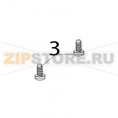 Screw, TP3*6 TSC TDM-30 Screw, TP3*6 TSC TDM-30Запчасть на деталировке под номером: 3
