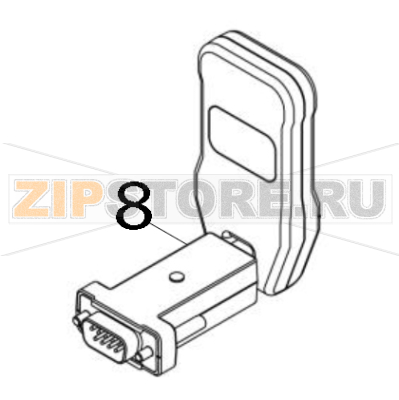 Bluetooth-модуль внешний TSC TTP-323 Модуль Bluetooth внешний для RS-интерфейса для принтера TSC TTP-323Запчасть на деталировке под номером: 8