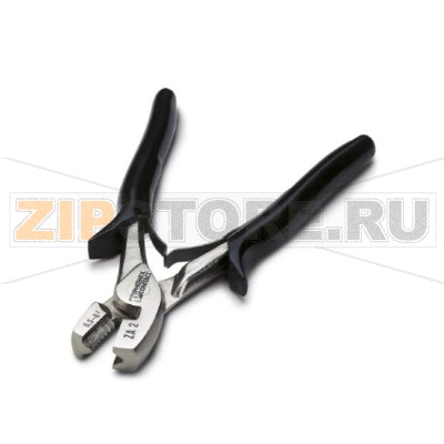 Клещи для опрессовки наконечников согласно DIN 46228-1: 1992-08 и DIN 46228-4: 1990-09 Phoenix Contact CRIMPFOX ZA 2 