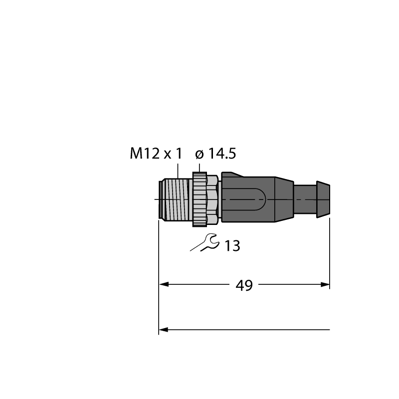 Кабель Ethernet Turck RSSD-4414-1M 