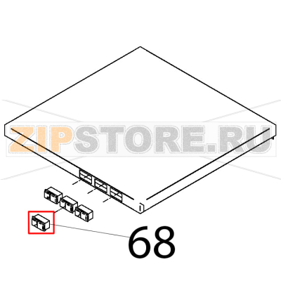 Pulsante pompa scarico domino Teikos TS601 Pulsante pompa scarico domino Teikos TS601Запчасть на деталировке под номером: 68