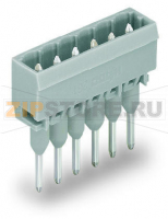 MCS MIDI Classic Вилка для клемм на рейку; 1.2 x 1.2 mm pins; прямые; Шаг контактов 5 мм; 10-пол.; серые Wago 231-170/003-000