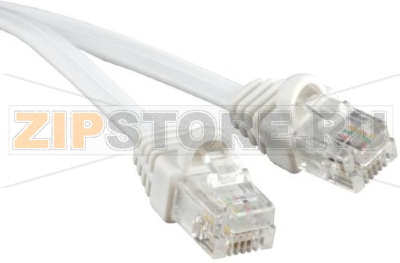 Hyperline PCM-RJ12-RJ12-1.5M-WH Патч-корд телефонный, molded (литой), 1.5 м, белый 