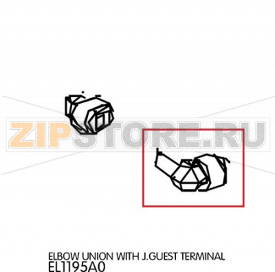 Elbow union with J.Guest terminal Unox XVC 705 Elbow union with J.Guest terminal Unox XVC 705Запчасть на деталировке под номером: 27Название запчасти на английском языке: Elbow union with J.Guest terminal Unox XVC 705