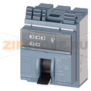 fixed-mounted molded case circuit breaker w. handle frame 1600; 4AUX and trip alarm switch S24; Icu &quot;H&quot; Icu=85kA @ 415V, 3-pole ETU350, LSI, In=1600A rotary coding switch Ir=640...1600A Isd=1...10xIn, Ii=1.5...15xIn N conductor protec. adjustable opt. w. 