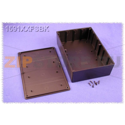 Корпус 221x150x64 мм, материал: пластик, черный, 1 шт Hammond 1591XXFSBK 