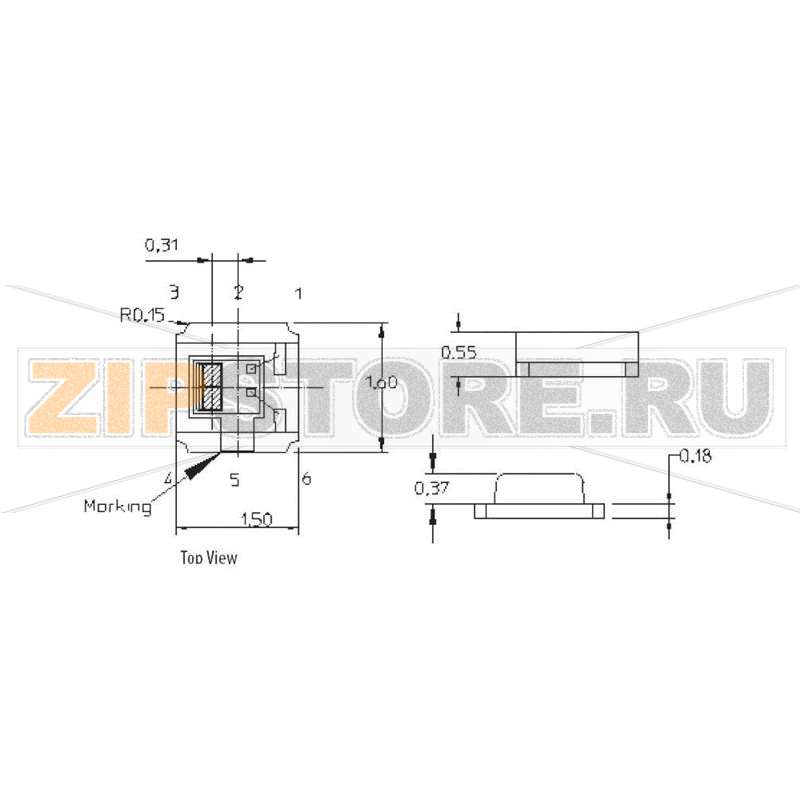 Фотодатчик Avago Technologies APDS-9005-020 