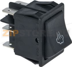 DEVIATORE BIPOLARE NERO 16A 250V 