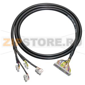 Неэкранированный соединительный кабель для SIMATIC S7-300/1500, 0.14 кв. мм, между специальным фронтальным соединителем 4 X 16 полюсным и терминальным блоком, 1 X 50 полюсный с IDC-разъёмами, длина 3,0 м Siemens 6ES7923-5BD00-0EB0 