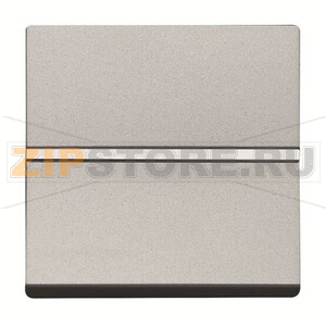 Механизм одноклавишного переключателя с клавишей, двухмодульный, серебристый ABB 2CLA220200N1301 