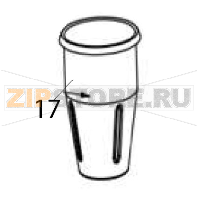 Cup Hurakan HKN-FR1GM Cup Hurakan HKN-FR1GMЗапчасть на деталировке под номером: 17