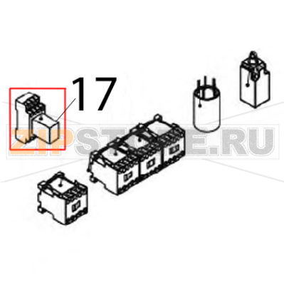 Rele 10 A, 220 V/AC Vortmax DDM 660 Rele 10 A, 220 V/AC Vortmax DDM 660Запчасть на деталировке под номером: 17