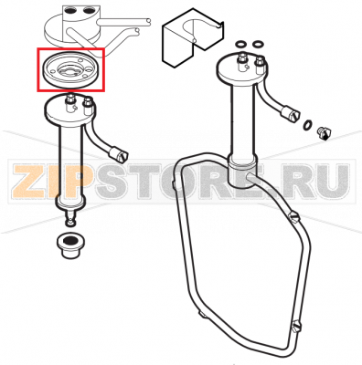 Washing system inner flange Lainox ME061T   Washing system inner flange Lainox ME061TЗапчасть на сборочном чертеже под номером: 2Название запчасти на английском&nbsp;языке: Washing system inner flange Lainox ME061T