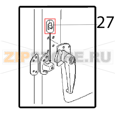 Plastic insert lock Angelo Po FM611E1 Plastic insert lock Angelo Po FM611E1Запчасть на деталировке под номером: 27