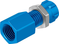 Штуцер цанговый с накидной гайкой и муфтой Festo QCK-1/8-PK-4-B