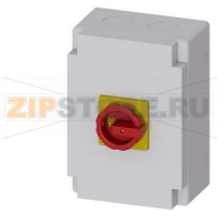 ГЛАВНЫЙ/АВАРИЙНЫЙ ВЫКЛЮЧАТЕЛЬ 6-ПОЛЮСНЫЙ IU=63, P/AC-23A ПРИ 400V=22KW 2 N-КЛЕММЫ КОРПУС ИЗ ИЗОЛЯЦИОННОГО МАТЕРИАЛА , IP65 ПОВОРОТНЫЙ КРАС./ЖЕЛ. Siemens 3LD2566-3VB53