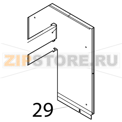 Right panel Silanos E1000 Right panel Silanos E1000Запчасть на деталировке под номером: 29